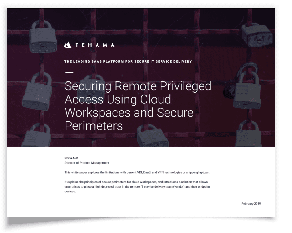 Securing Remote Privileged Access White paper