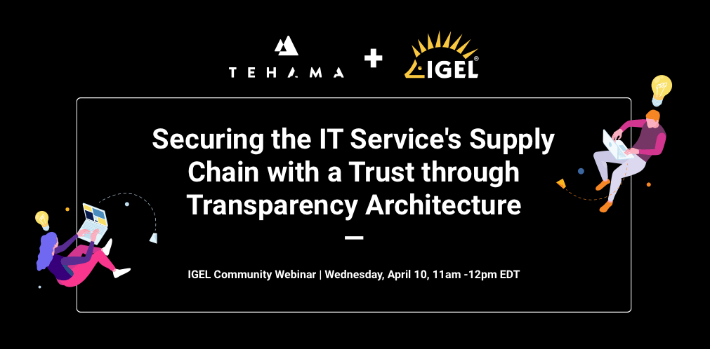 IGEL community webinar poster