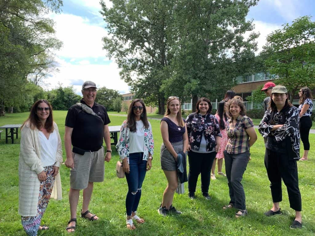 7 Tehama employees at Ice cream social